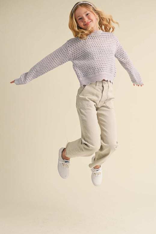 Sara Open Knit Sweater