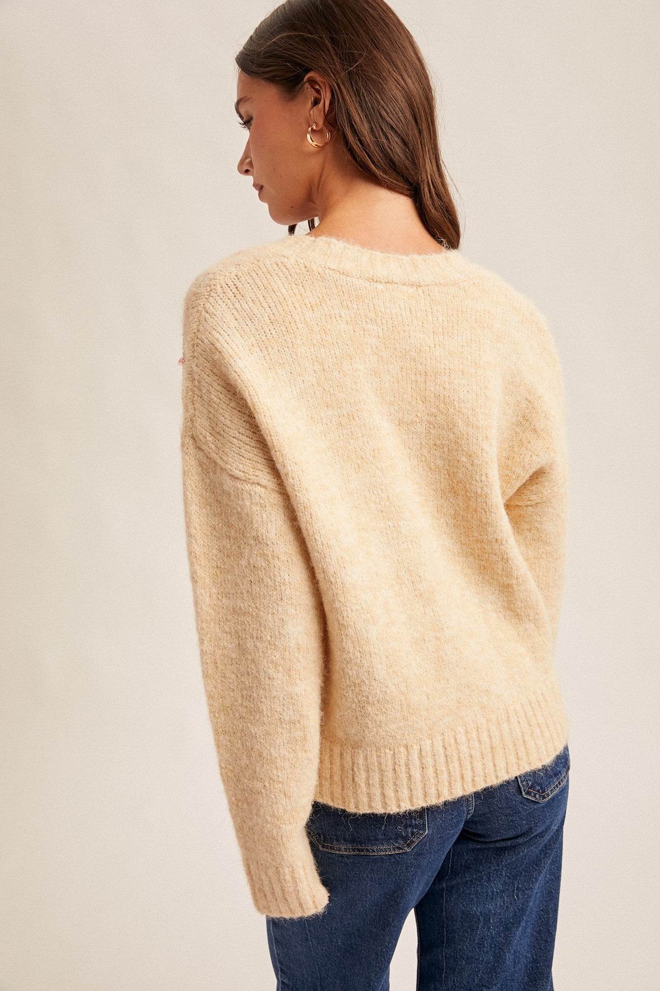 Sequin Button Down Cardigan