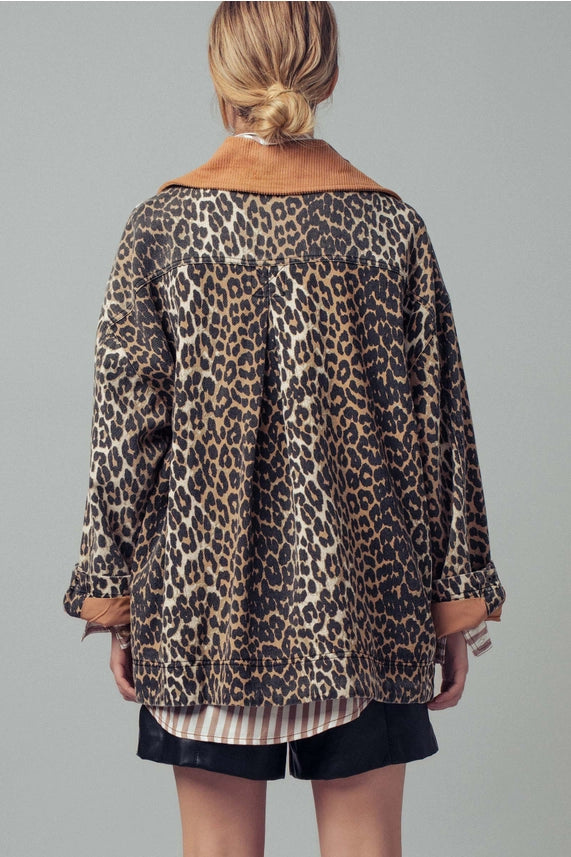 Janet Leopard Jacket