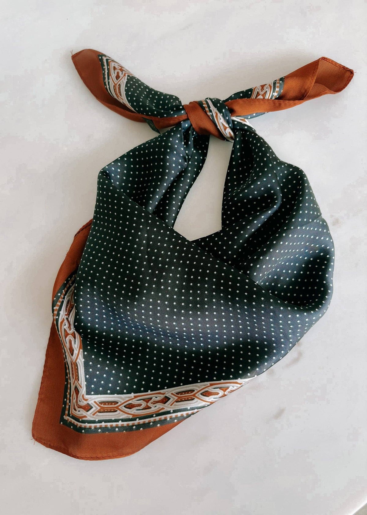 Dotty Satin Scarf