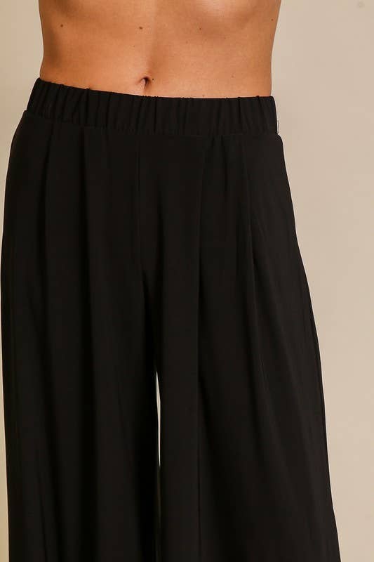 Heather High Waisted Wide Leg Pants