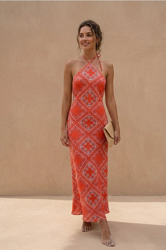 Catalina Halter Dress Medium