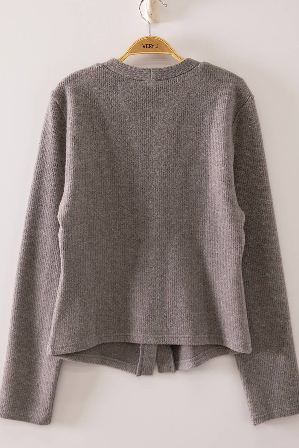 Aria Ribbed V-Neck Cardigan