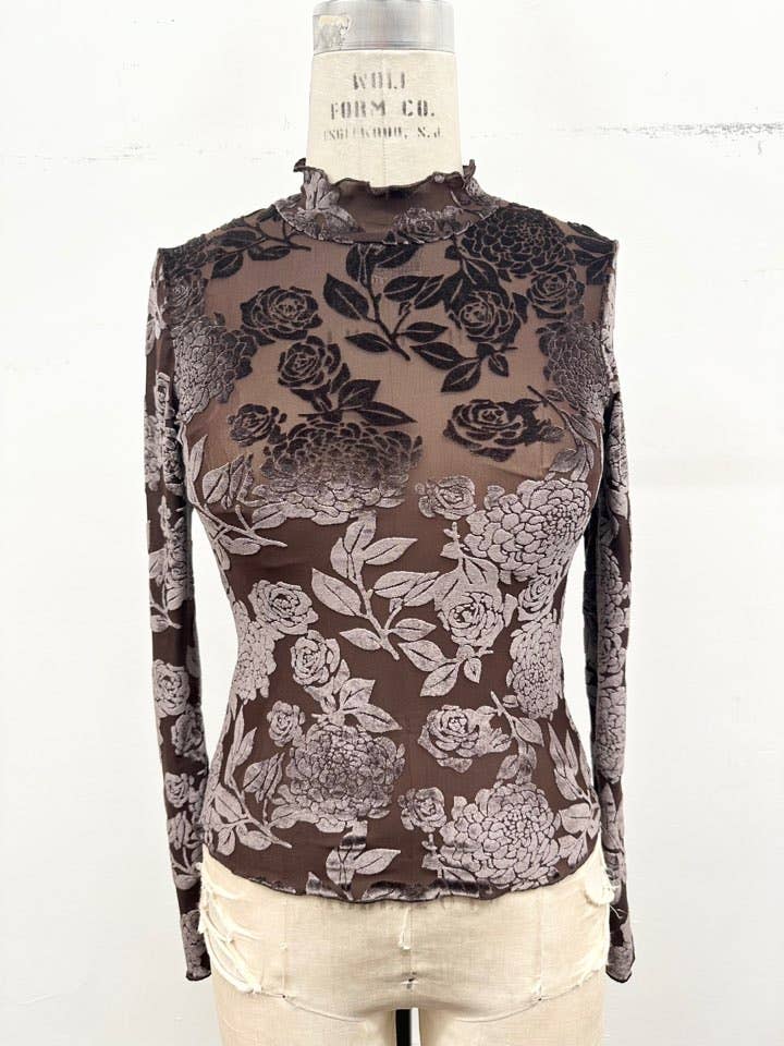 Penny Mesh Top