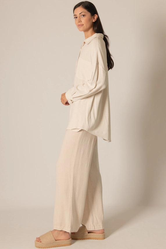 Livya Linen Button Up