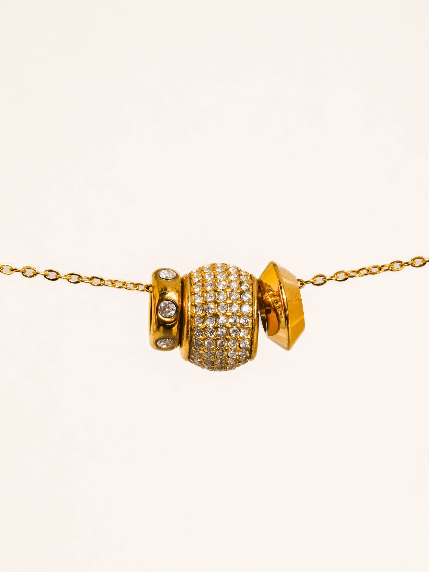 Énora 18K Gold Non-Tarnish CZ Bead Necklace