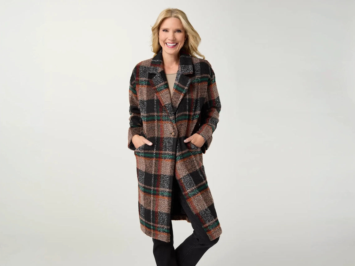 Kiley Plaid Coat