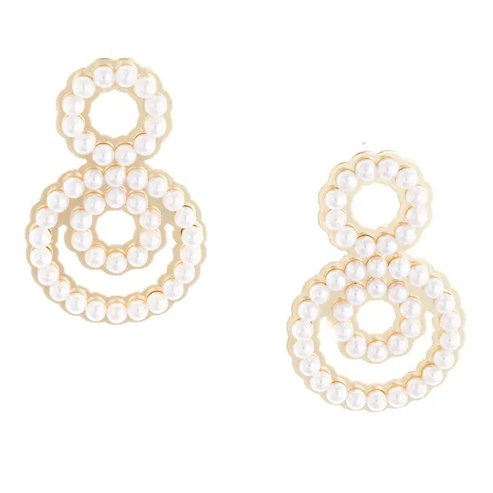 gold and pearl earrings