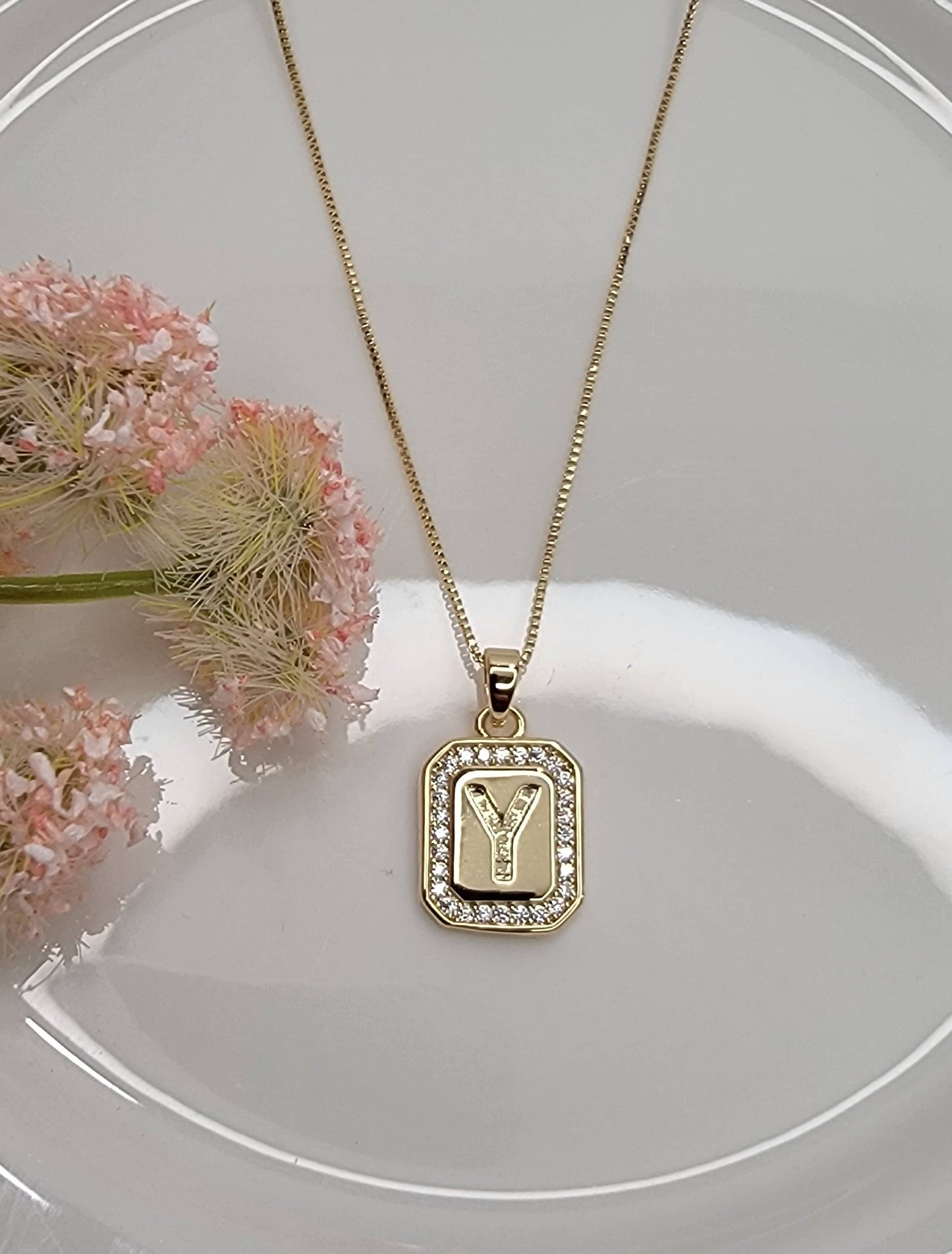 INITIAL PENDANT NECKLACE.