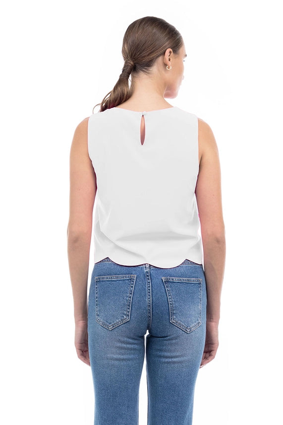 Summer Scalloped Top