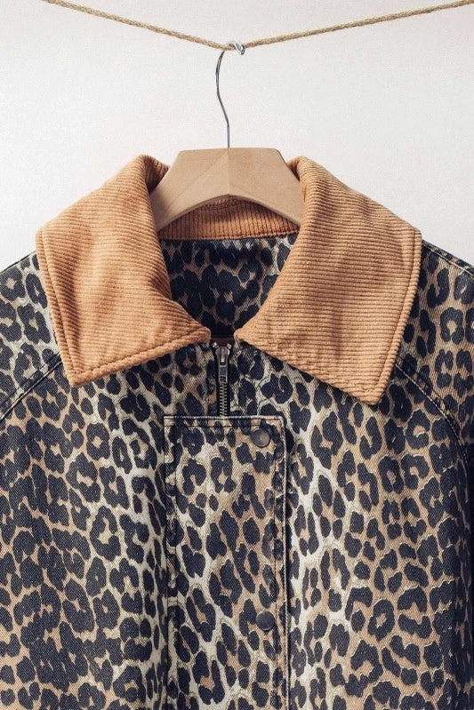 Janet Leopard Jacket