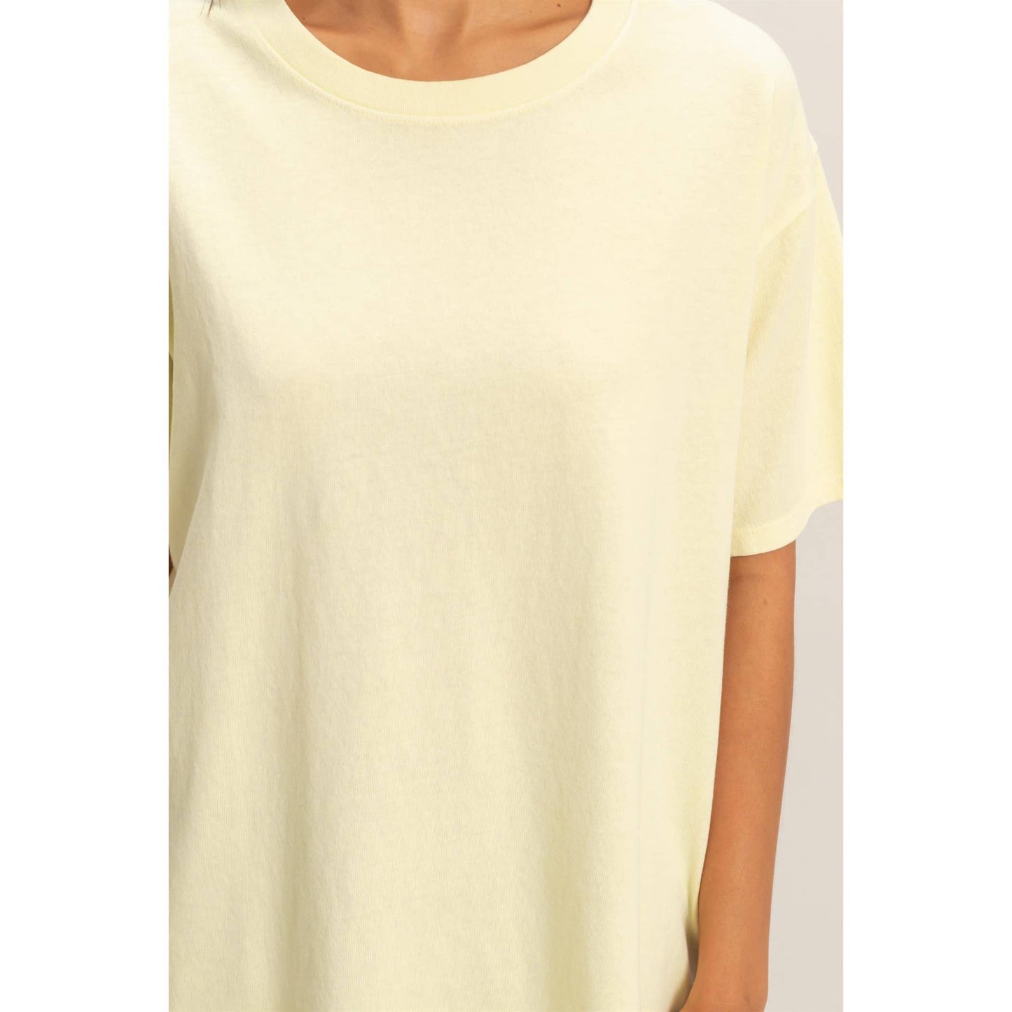 Pigment Dyed Crew Neck T-Shirt