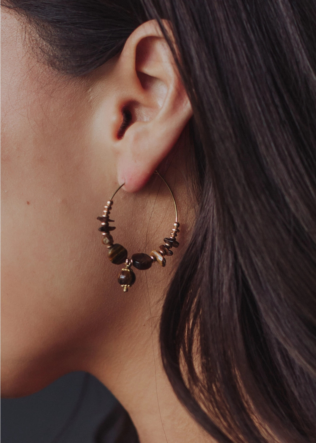 Beaded Hoops