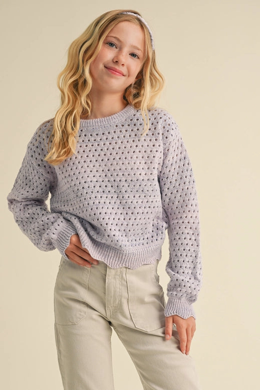 Sara Open Knit Sweater
