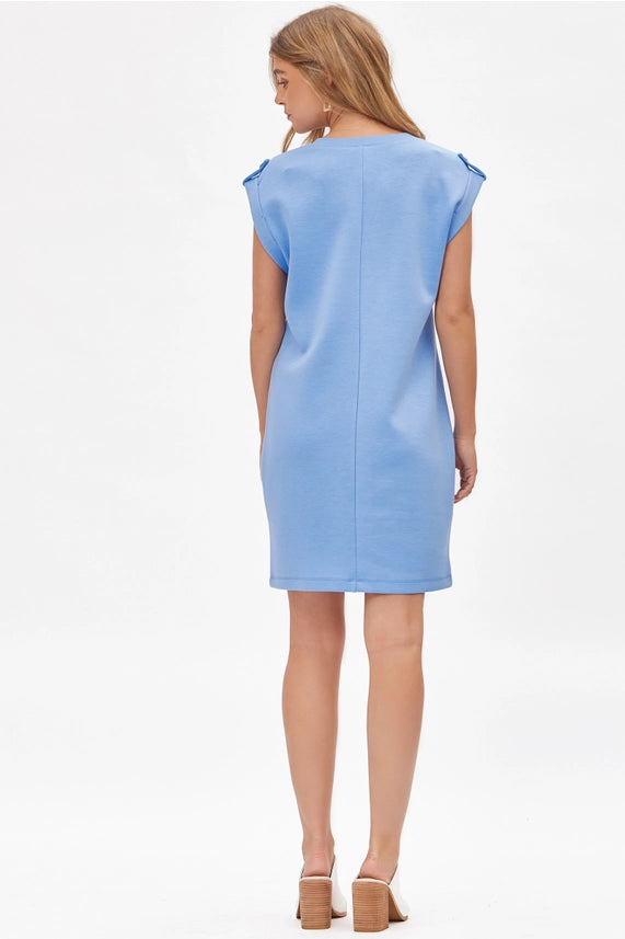 A-line Baby Blue dress
