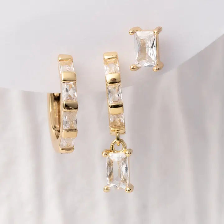 3 earrings set