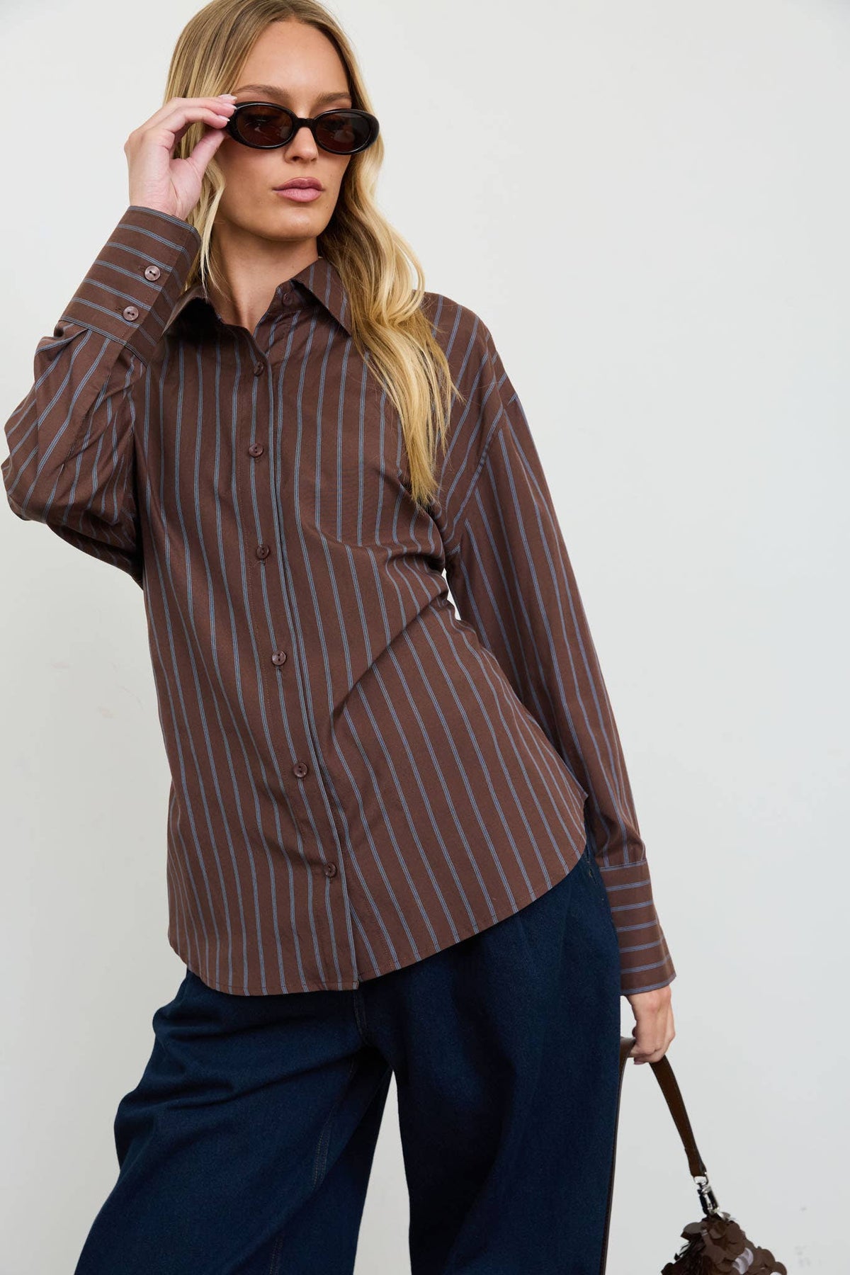 Gemma Pinstripe Top