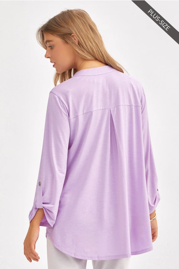 lilac blouse