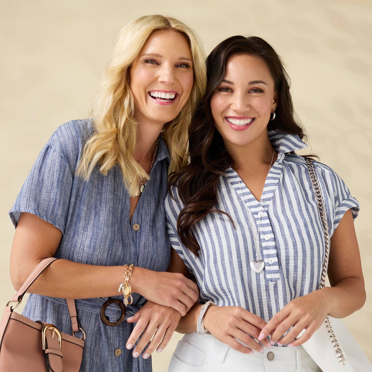 Reagan Cap Sleeve Striped Collared Top