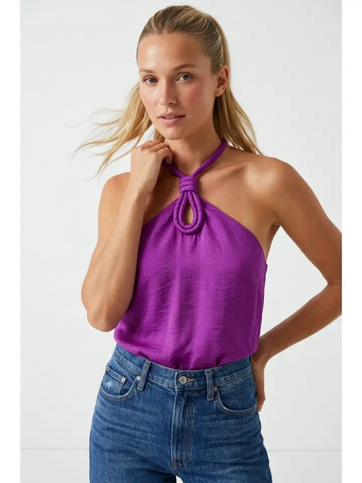 Cassie Cord Keyhole Top