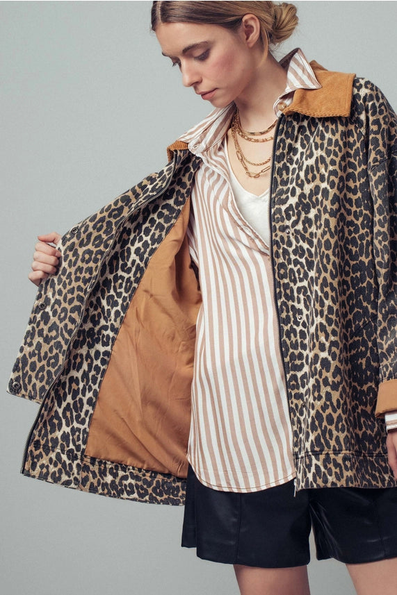 Janet Leopard Jacket