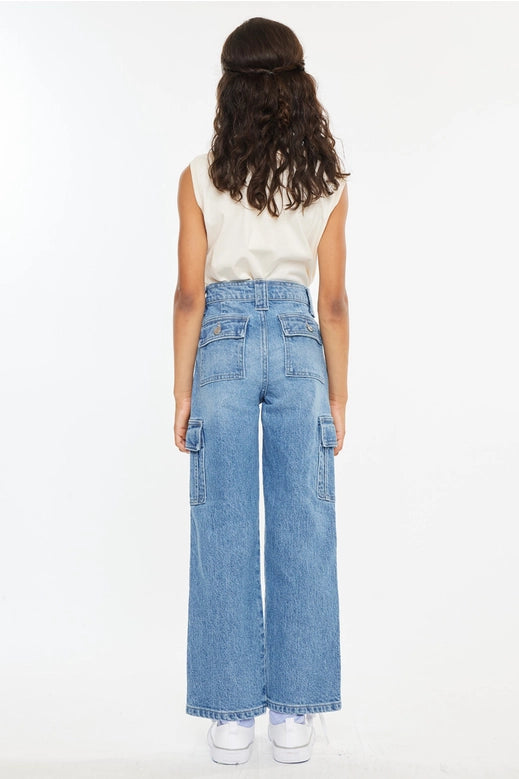 Eva High Rise Straight Leg Jeans