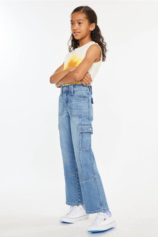 Eva High Rise Straight Leg Jeans