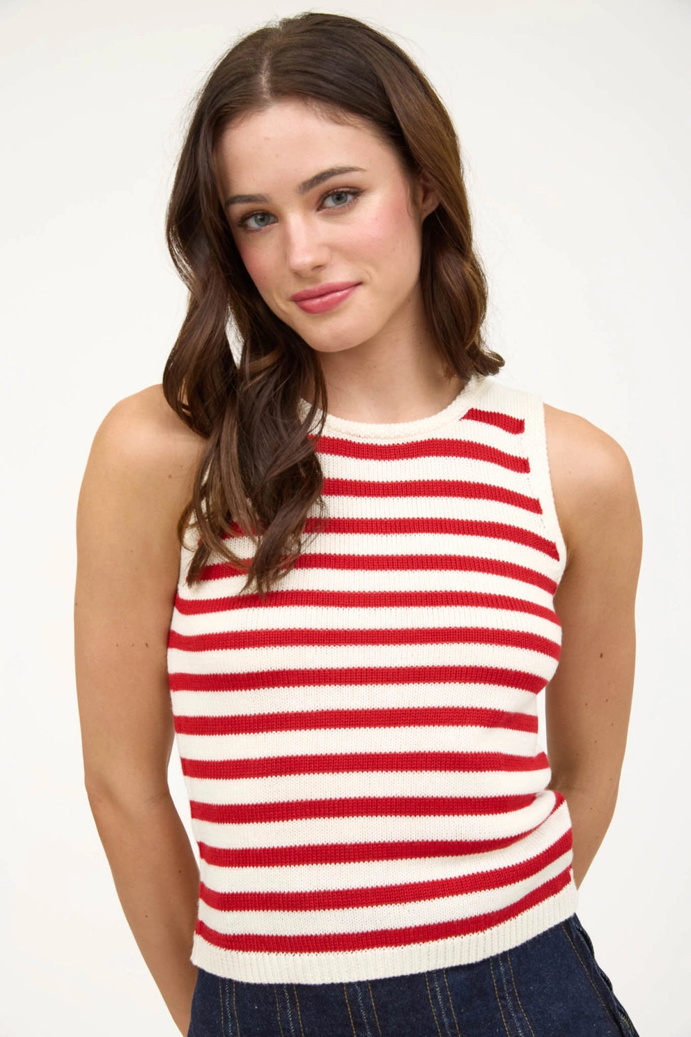 striped tank top