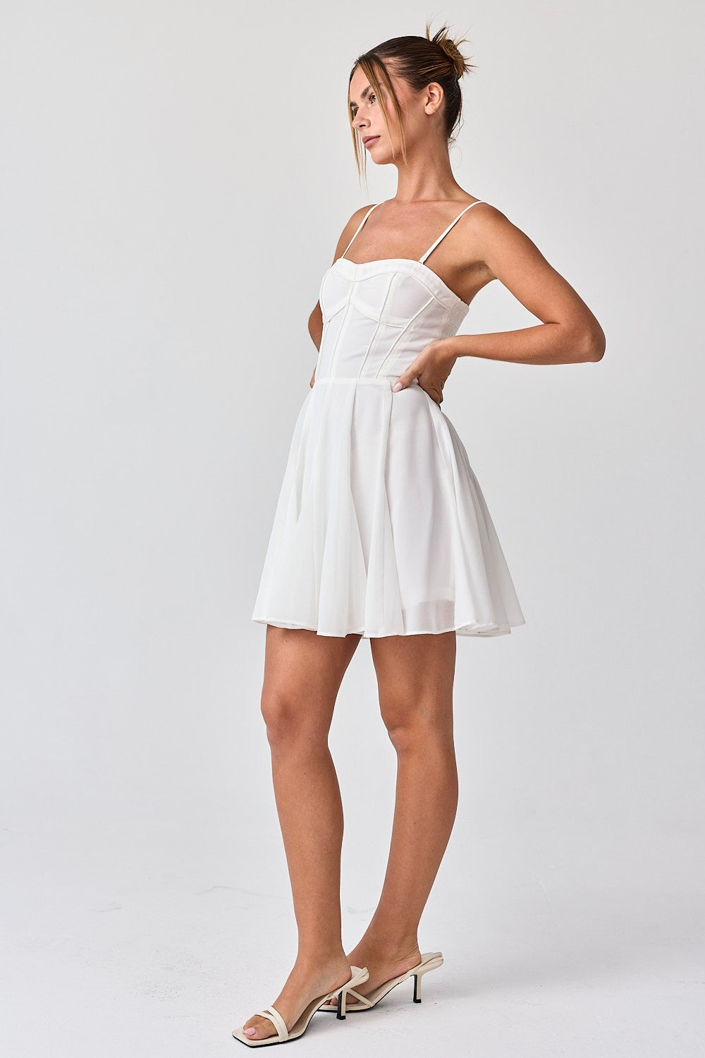 Makenzie Chiffon Dress – Cardigan