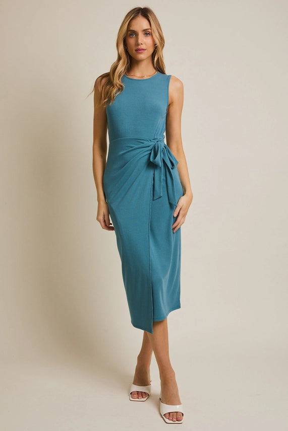 wrap tie dress