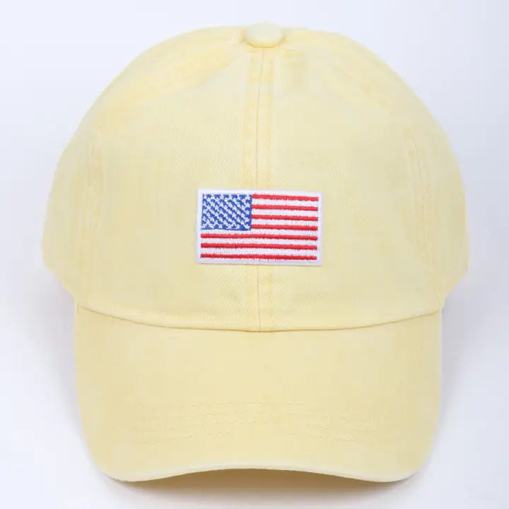 American Flag Embroidery Baseball Cap