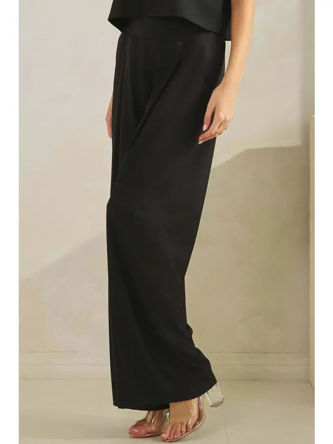 High Rise Wide-Leg Pants