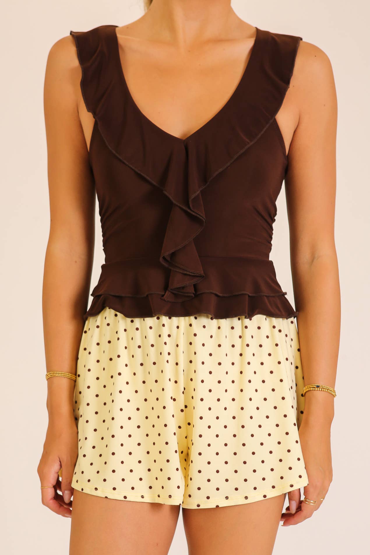 Mia Ruffle Trim Top