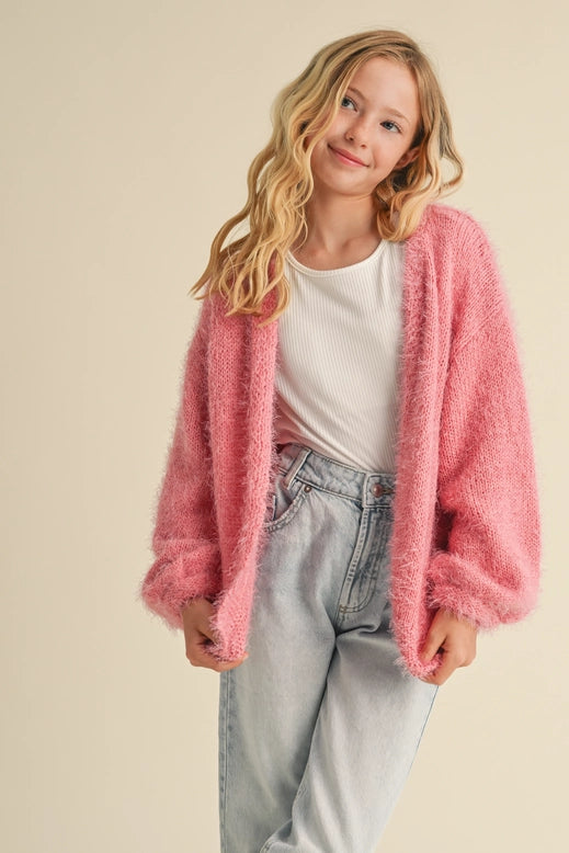 Tessa Fuzzy Cardigan