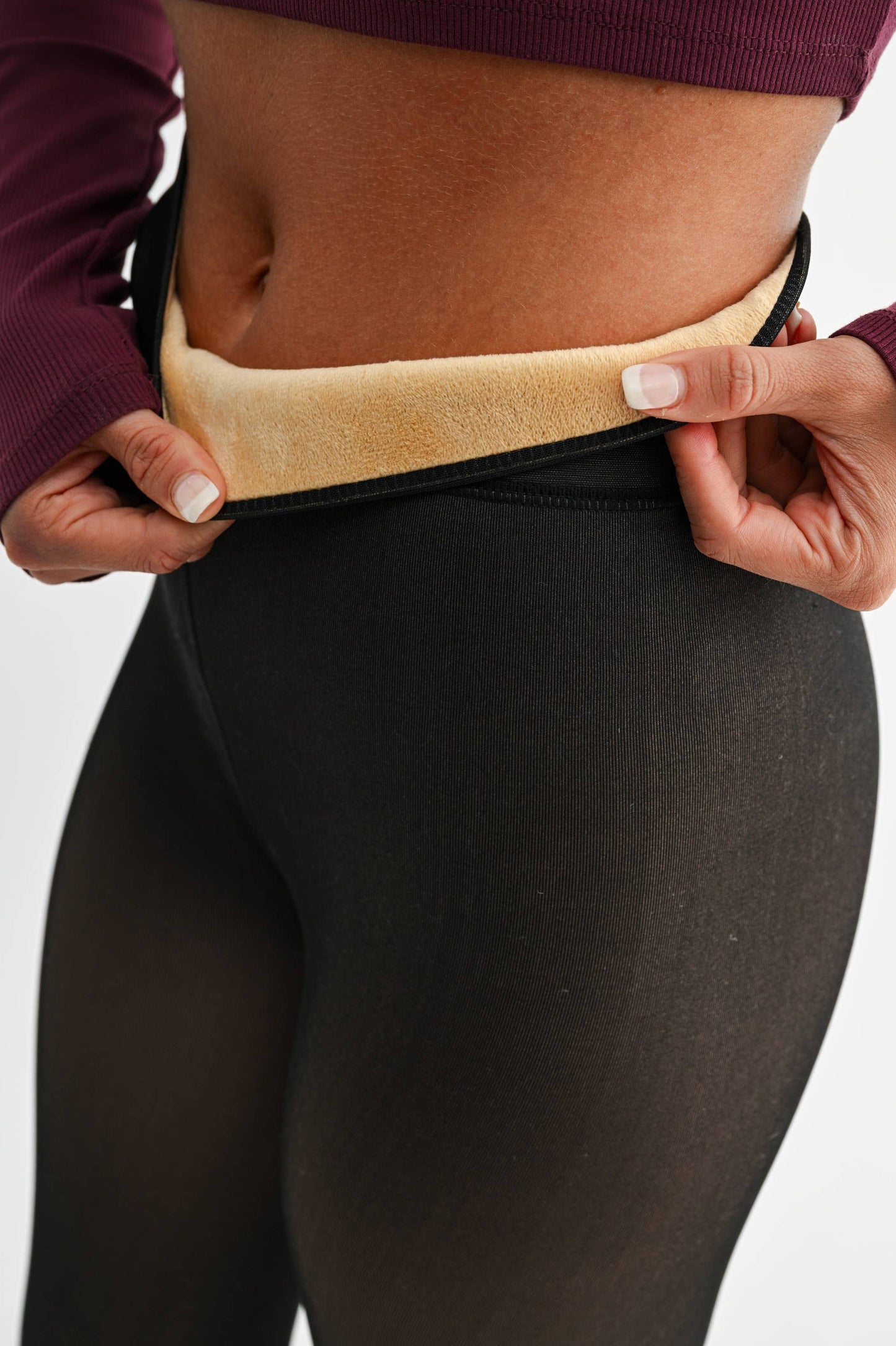 Fur Lined High-Waisted Tights