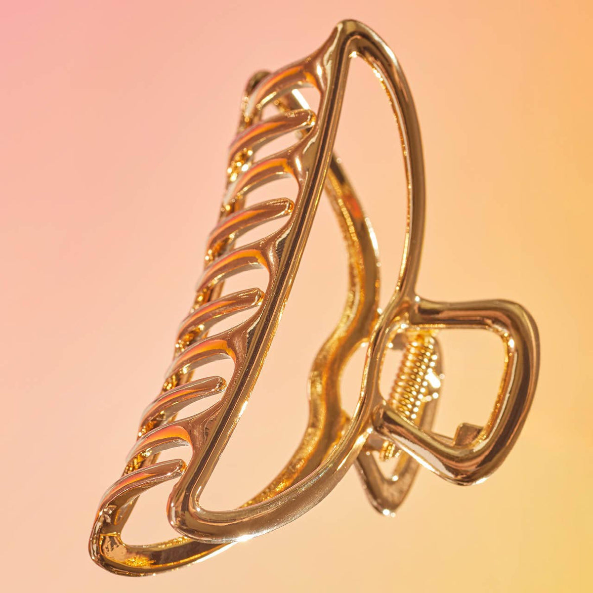 Cora Gold Claw Clip