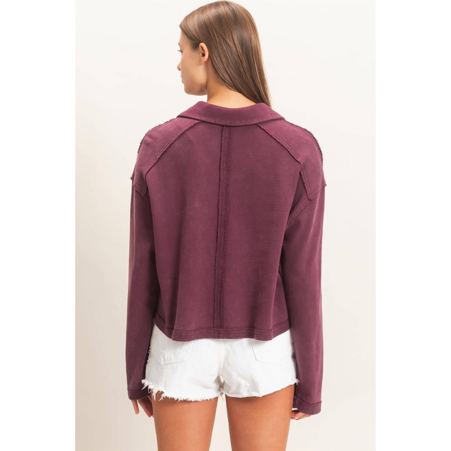 Mineral Wash Collar Top