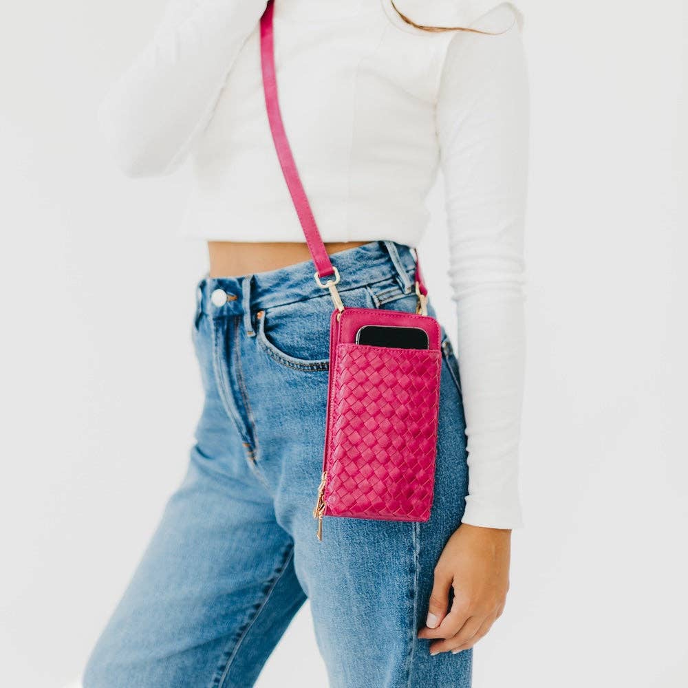 Lucy Woven Phone Bag