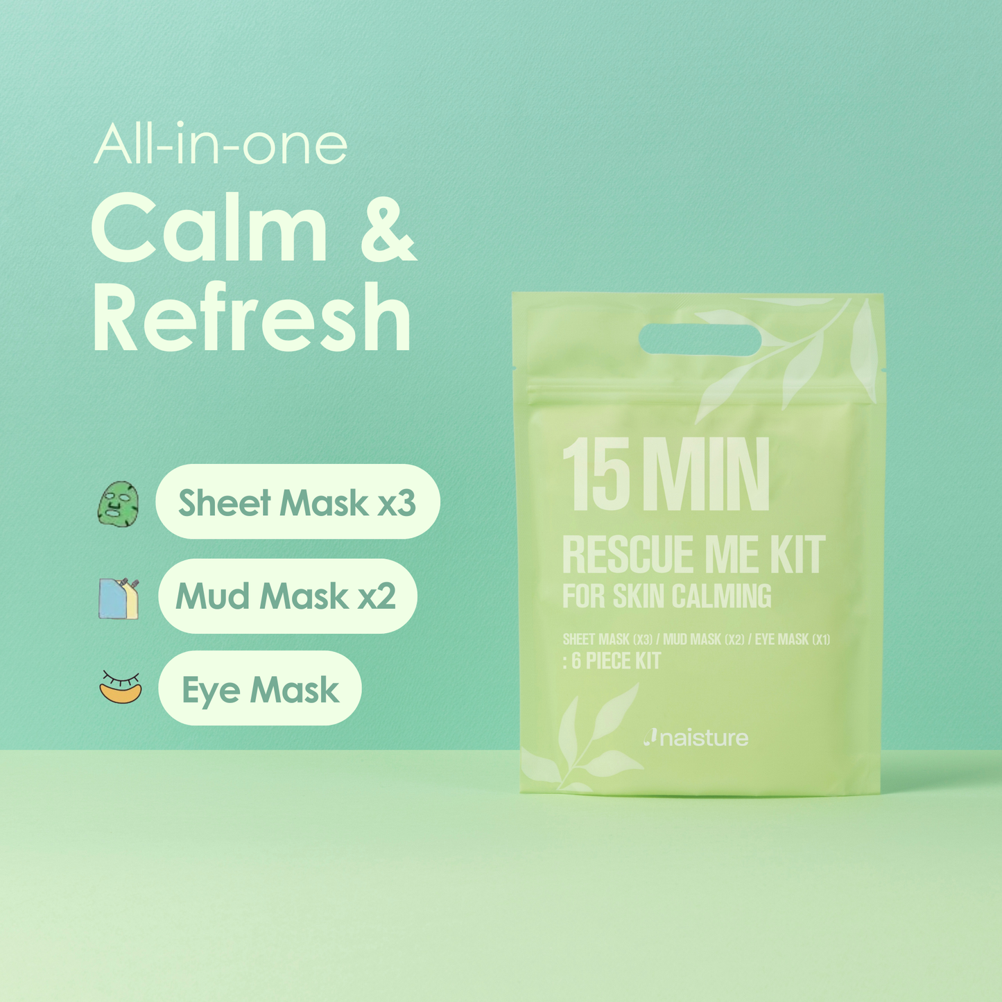 15 Min Rescue Me Kit for Skin Care & Self-Care (6 pc)