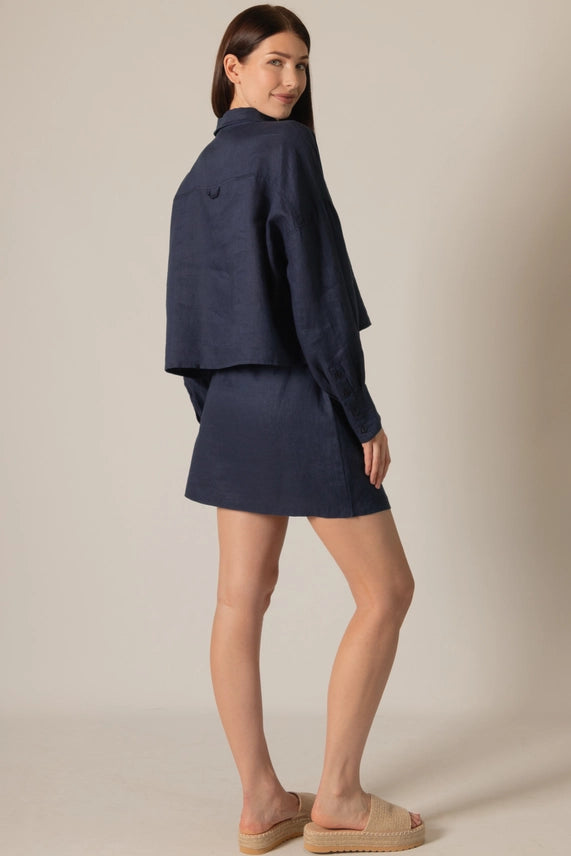 Faye Linen Button Up