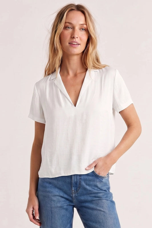 Nova Notched Collar Blouse