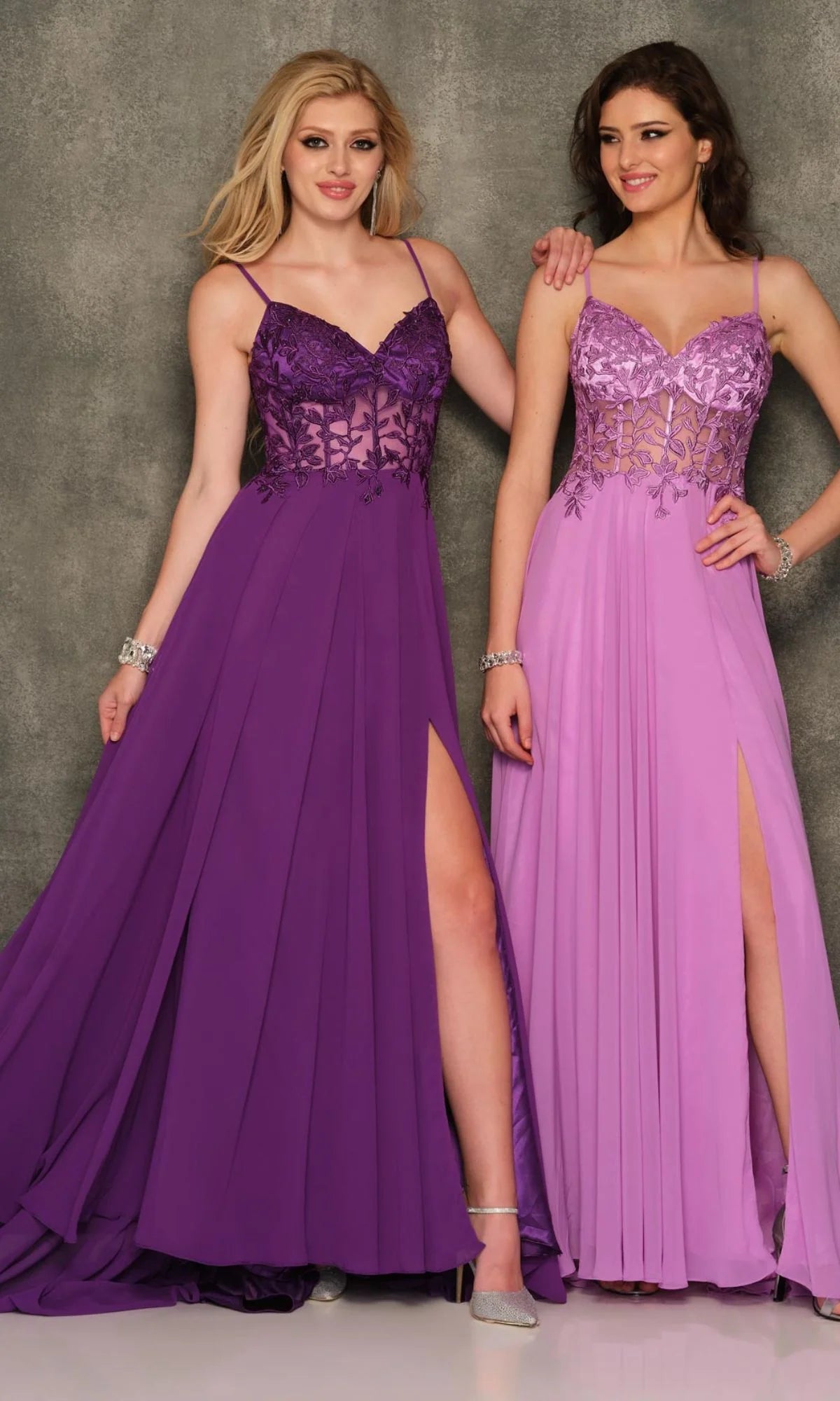 Dave & Johnny A-Line Chiffon Prom Gown Style A10364 Size 0