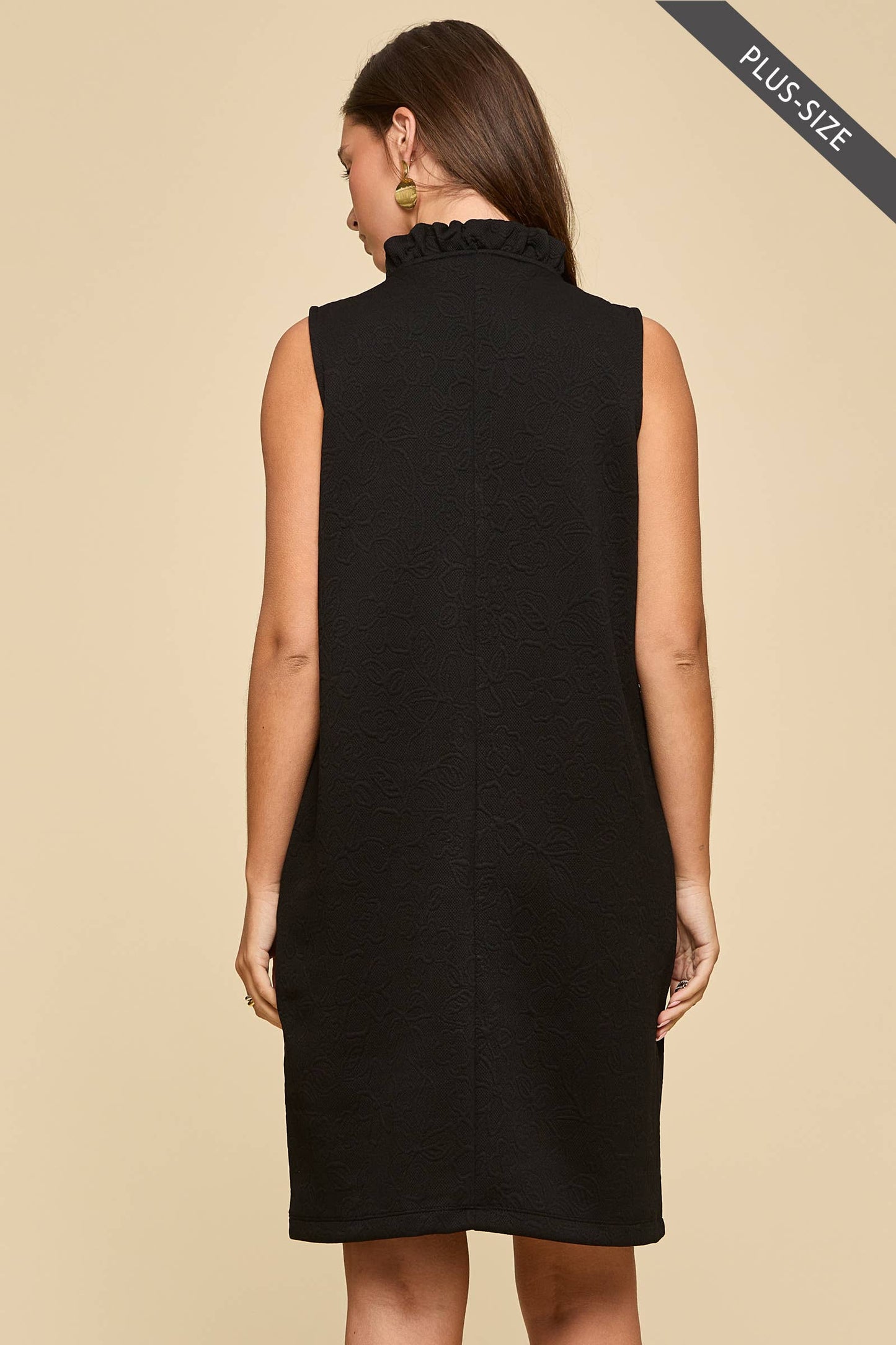 Mareena Jacquard Ruffle Dress