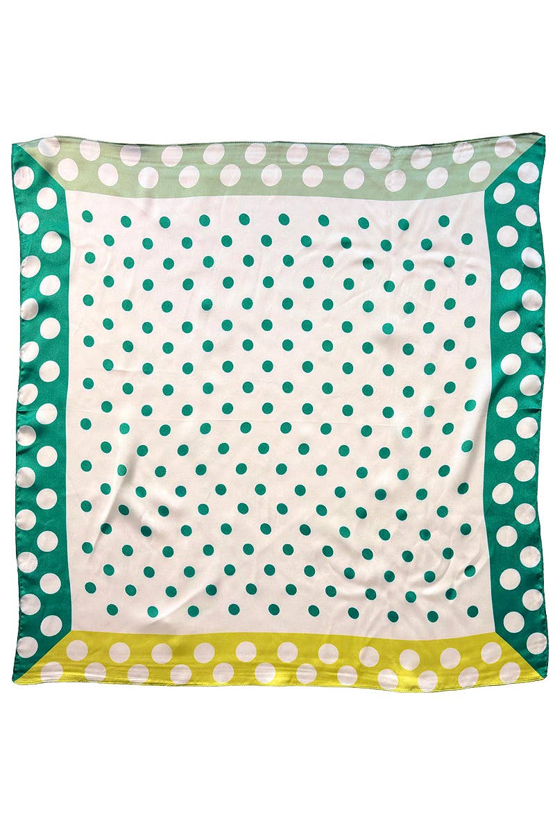 Polka Dot  Print Square Scarf