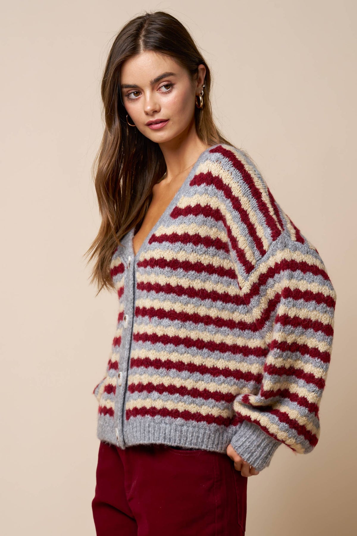 Ronnie Striped Cardigan