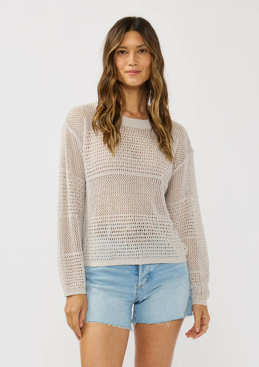 Long Sleeve Drop Shoulder Knit Top