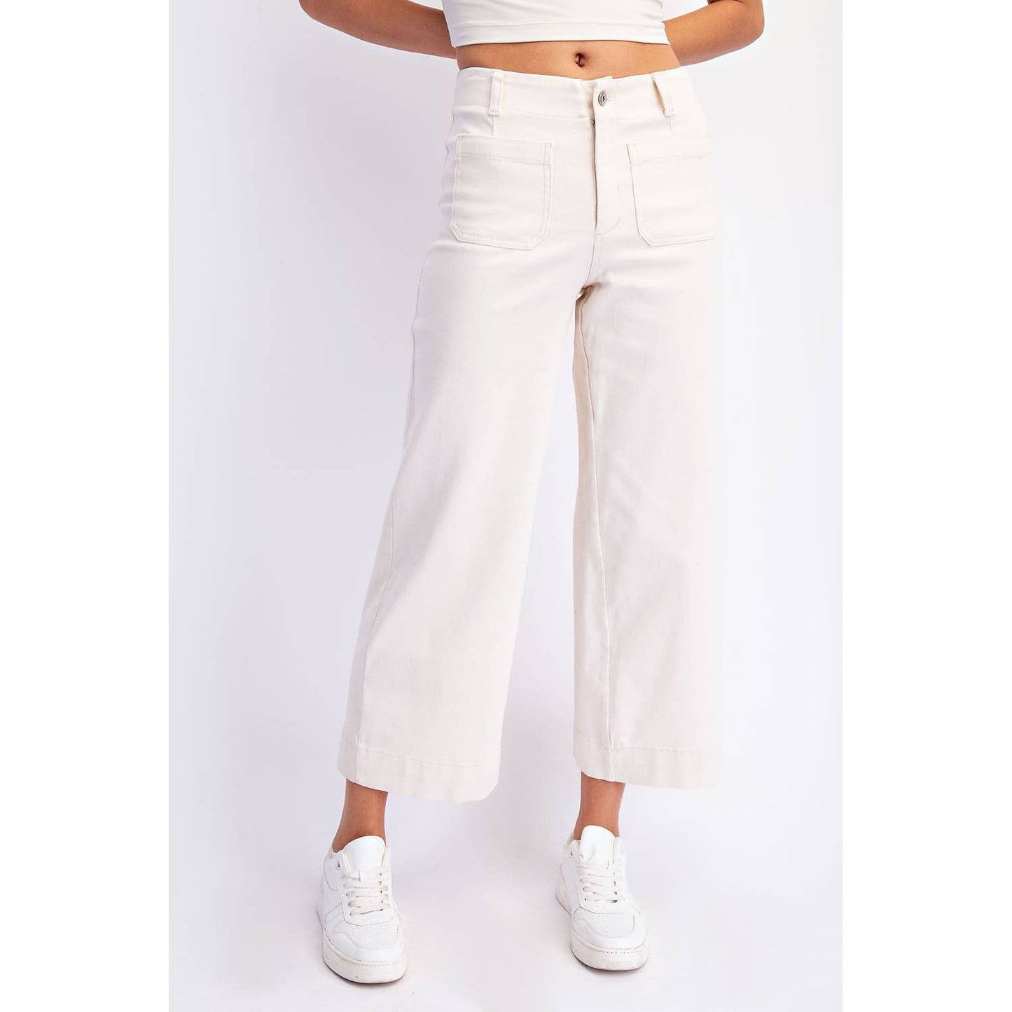 Amelia Cropped Wide Leg Pants