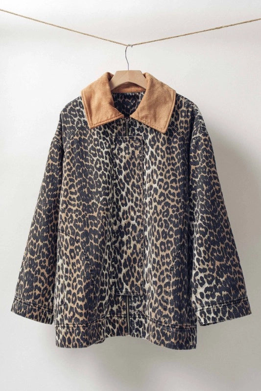 Janet Leopard Jacket