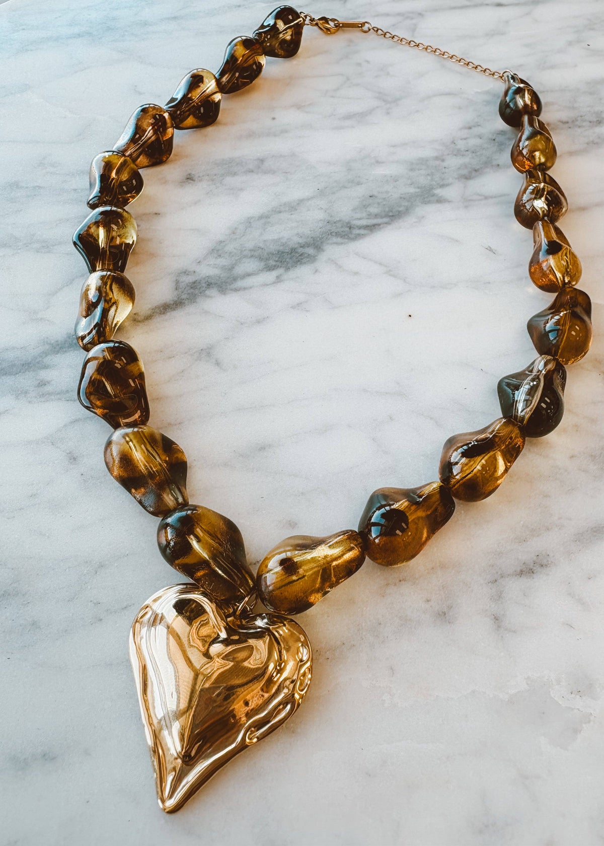 Honey Heart Necklace