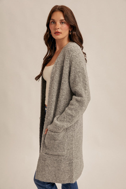 Boucle Grey Cardigan